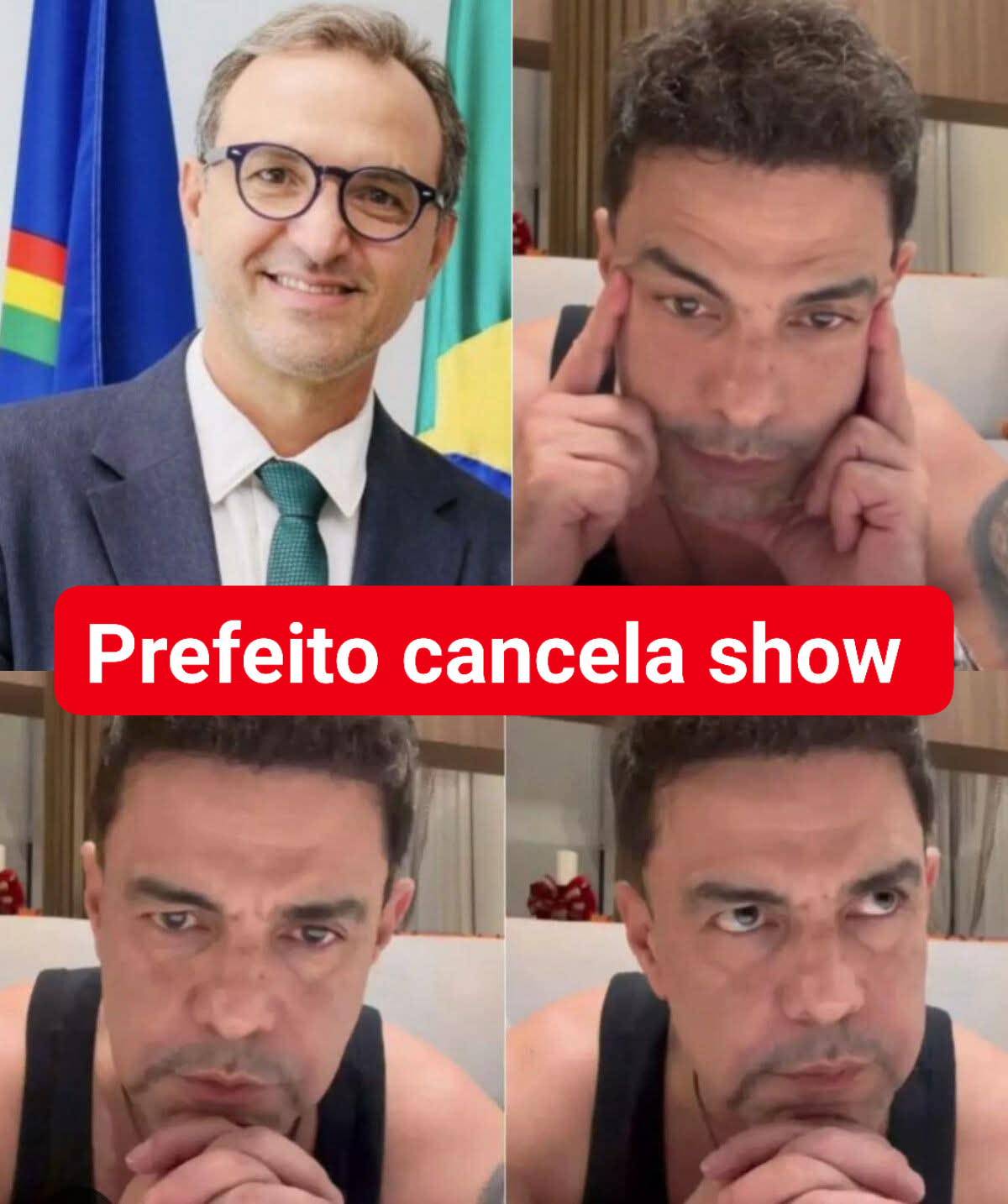 Prefeito cancela show de Zezé Di Camargo após polêmica: ‘Nossa cidade não pode e não será palco para…’